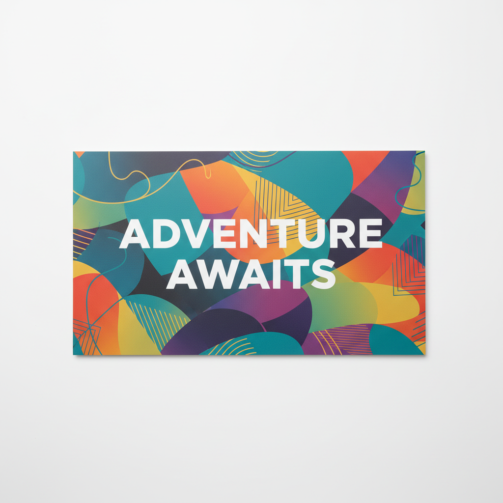 UV Printed Product Flat Lay