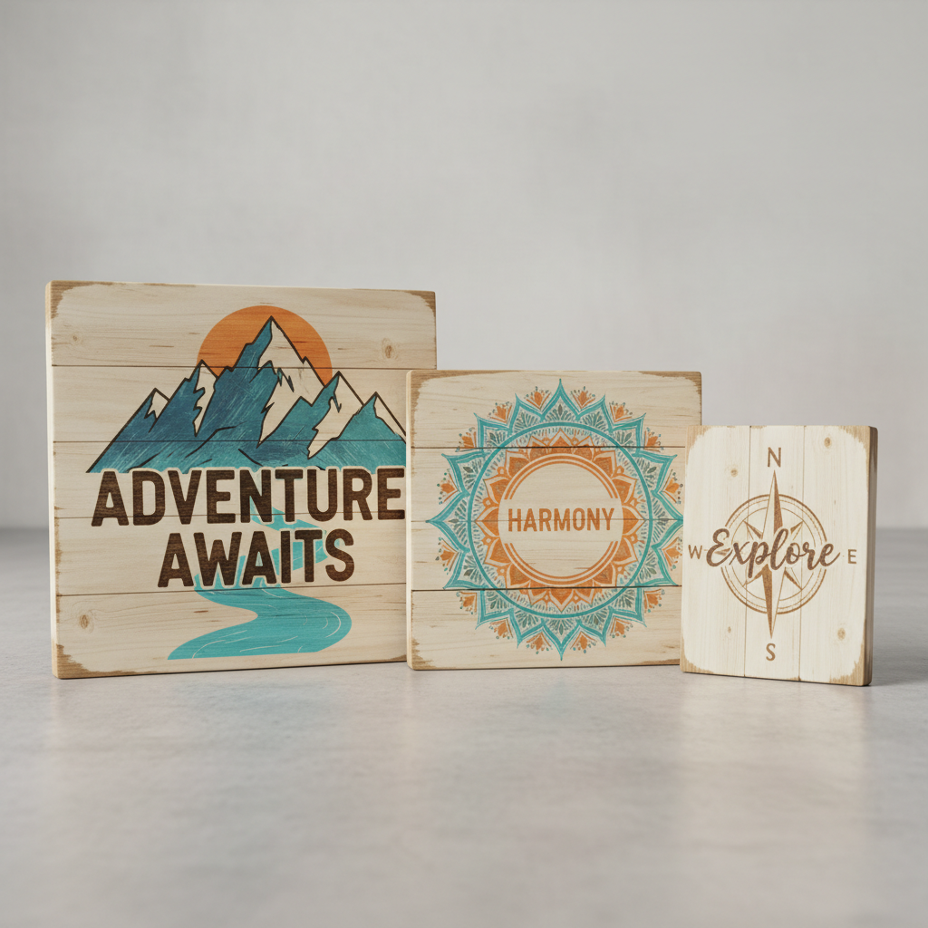 UV Printed Wood Signs